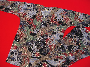 義若オリジナル鯉口シャツ（ダボシャツ）　荒波に龍